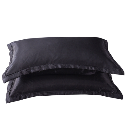 2Pcs Silk Satin Pillow Case
