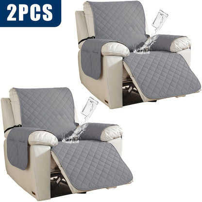 2pcs Waterproof Recliner Chair Non-Slip Cover