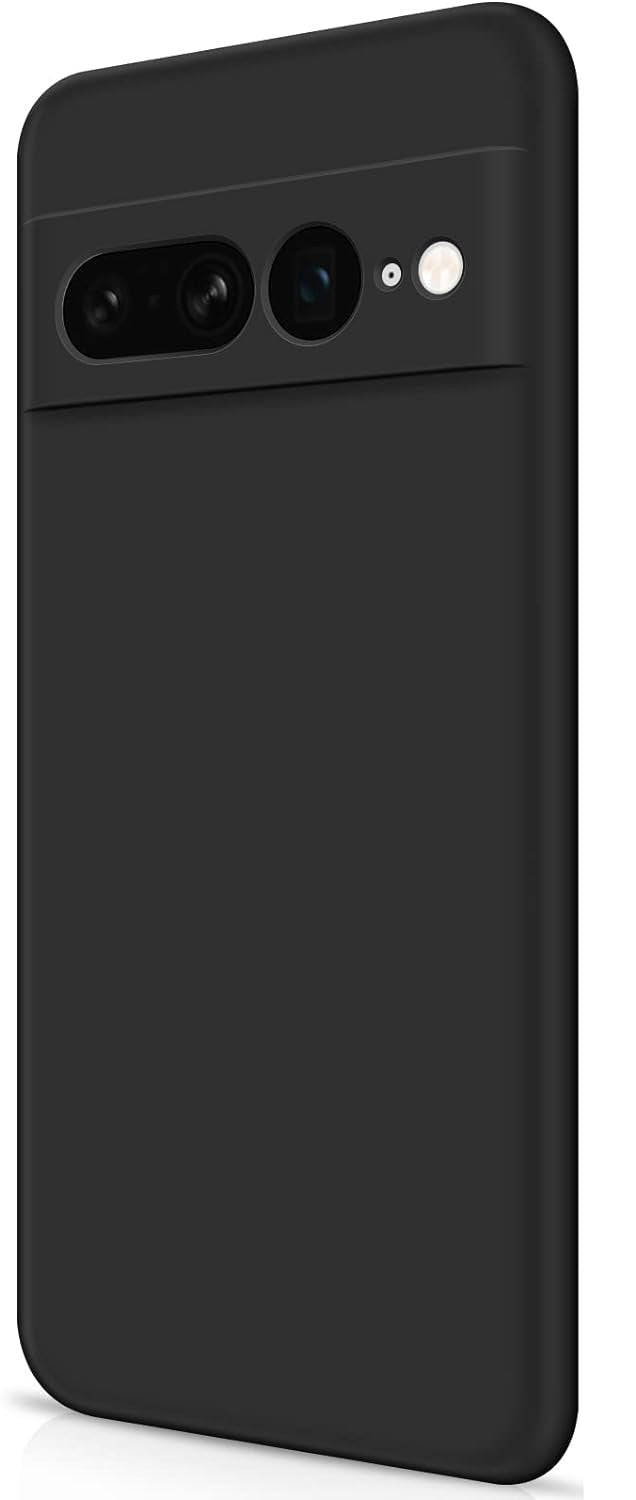 For Google Pixel 7 Pro Case Silicone Slim  Shcokproof Black Case