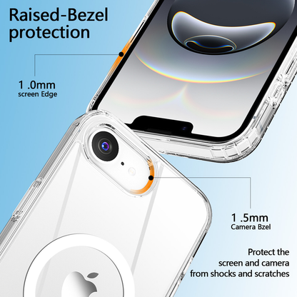 For iPhone 16e MagSafe Case Clear Shockproof  Protective Cover