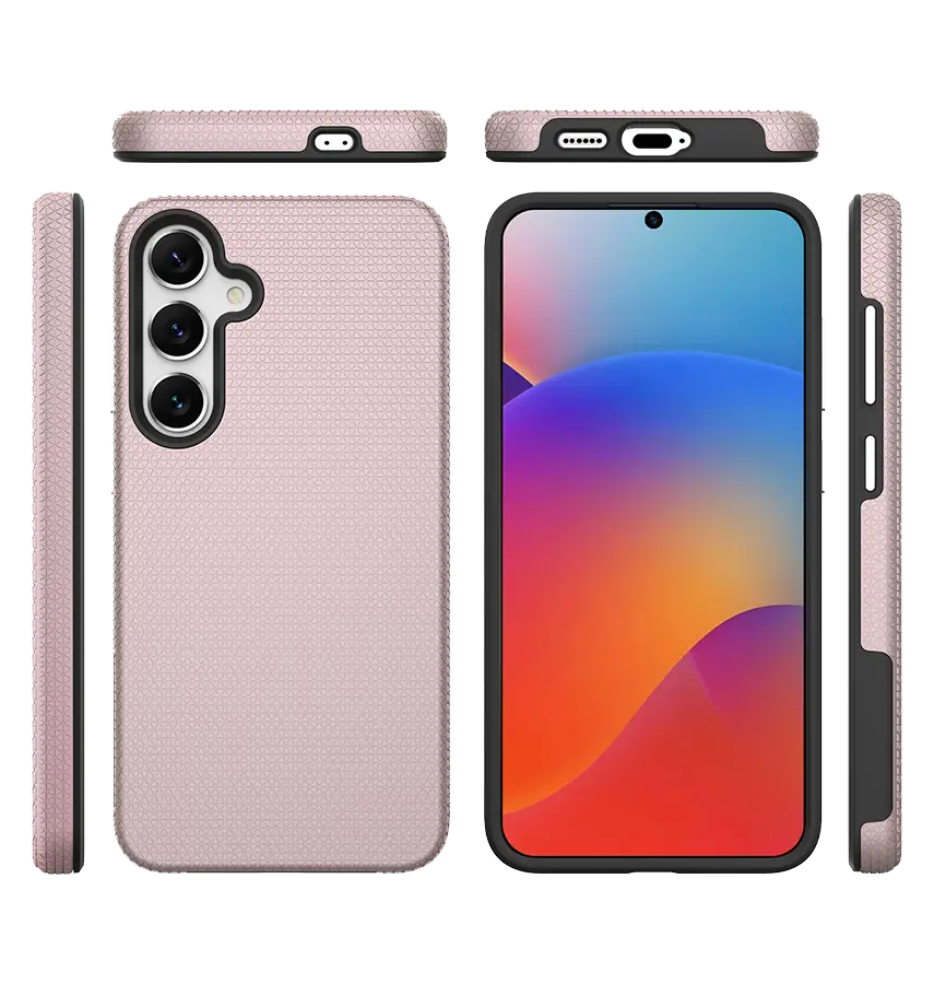For Samsung Galaxy A35 Shockproof Case Rugged Rosegold Case