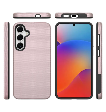 For Samsung Galaxy A35 Shockproof Case Rugged Rosegold Case