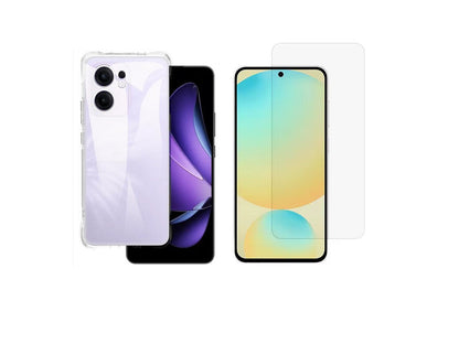 For OPPO Reno13  Pro Shock proof Clear Case + 1 x Screen Protector
