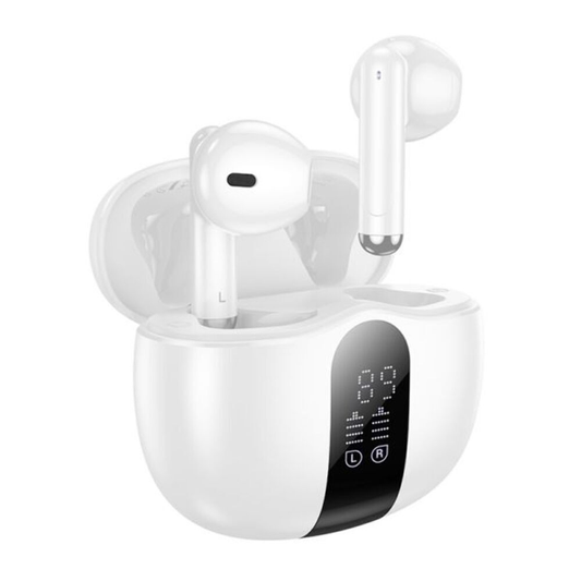 Compact Wireless Bluetooth headsets-white colour