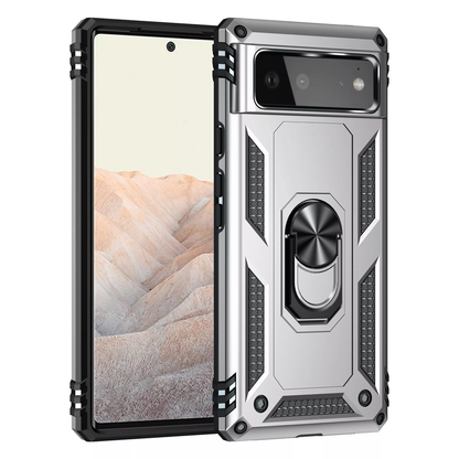 For Google Pixel 7 Pro Heavy Duty Shockproof Case-Silver