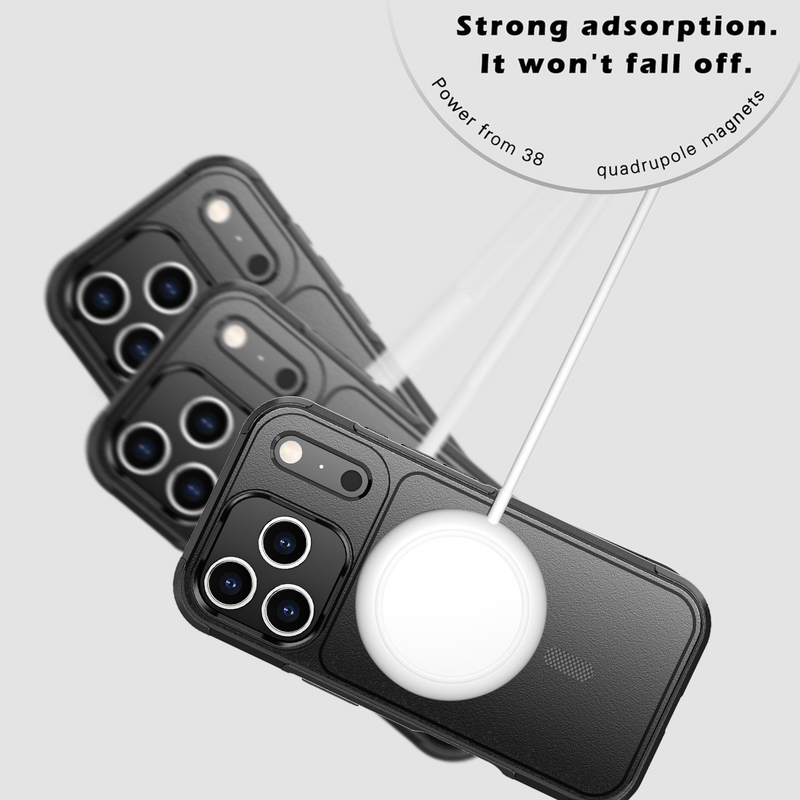 For iPhone 17 Pro MagSafe Case Heavy Duty Shockproof Rugged Cover