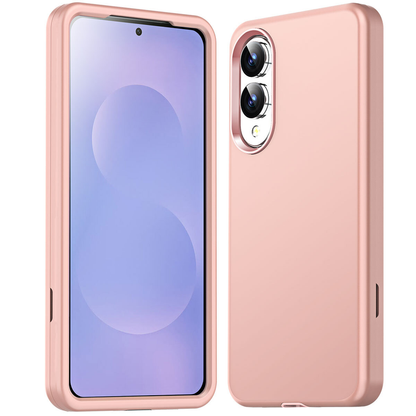 For Samsung Galaxy S25 Edge Shockproof Heavy Duty Case -Rose Gold