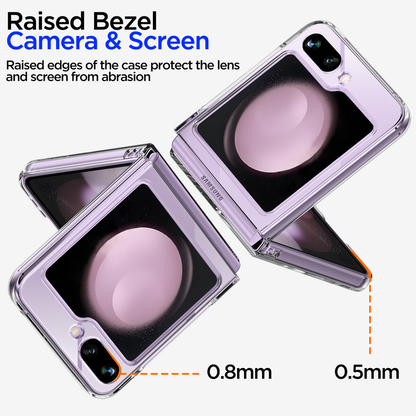 For Samsung Galaxy Z Flip5 Clear Phone Case Slim Transparent