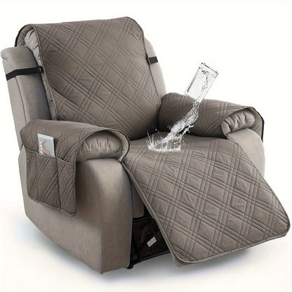 1pc Recliner Chair Cover Pad  for 1 Seater Sofa Slipcover