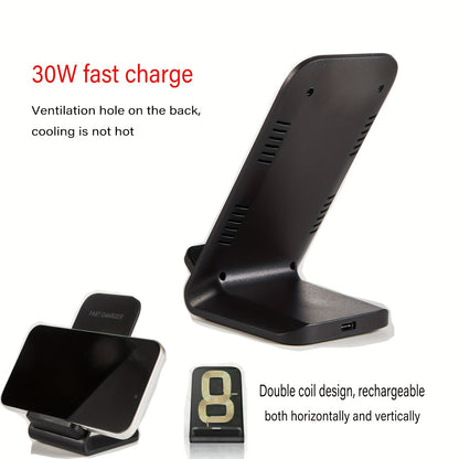 Universal Wireless Charger Stand Dock for Apple iPhone Samsung Android Phone