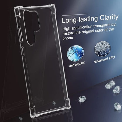 For Samsung Galaxy S25 Ultra Edge S24 S23 S21 Flexible Clear Shockproof  TPU case