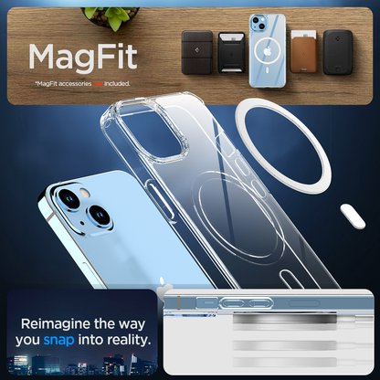 For iPhone 15 Clear Case MagSafe Shockproof Magnetic Cover