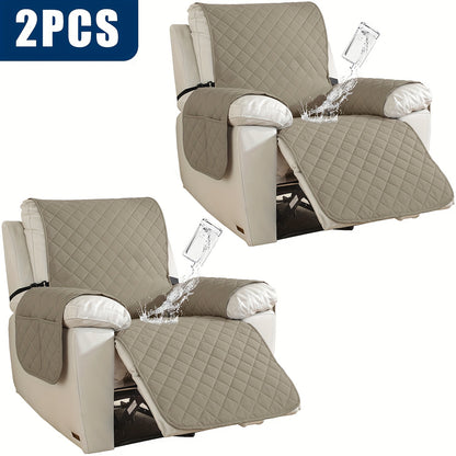 2pcs Waterproof Recliner Chair Non-Slip Cover
