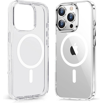 For iPhone 12 Pro Max Clear MagSafe Shockproof Transparent  Protective Case