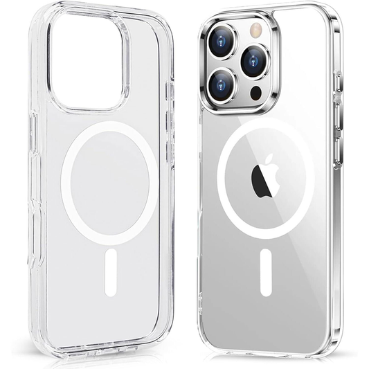 For iPhone 13 Pro Clear MagSafe Shockproof Transparent Protective Case