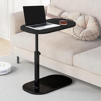 Small  Height Adjustable C Shaped End Table for Sofa and Bed