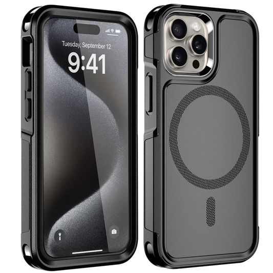 For iPhone 15 Pro Max MagSafe Case Heavy Duty Shockproof Rugged Cover