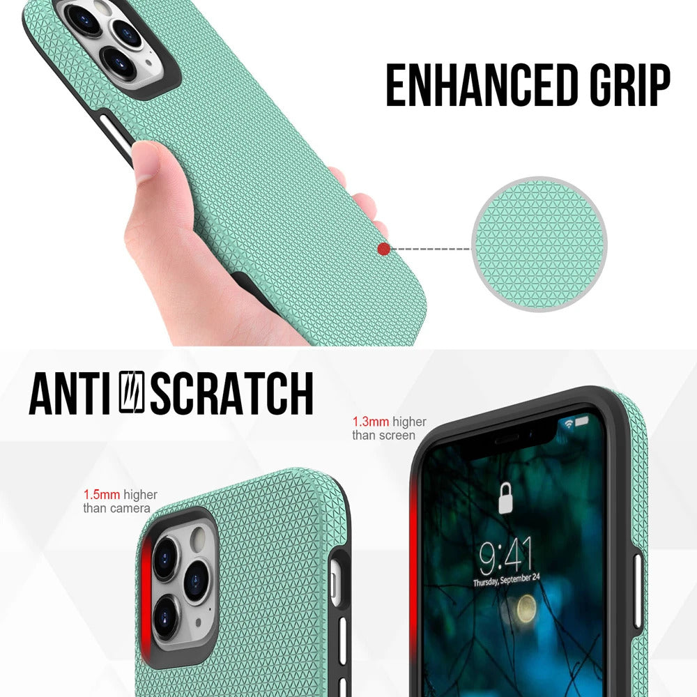 For iPhone 14 Pro Shockproof Case Rugged Mint Case