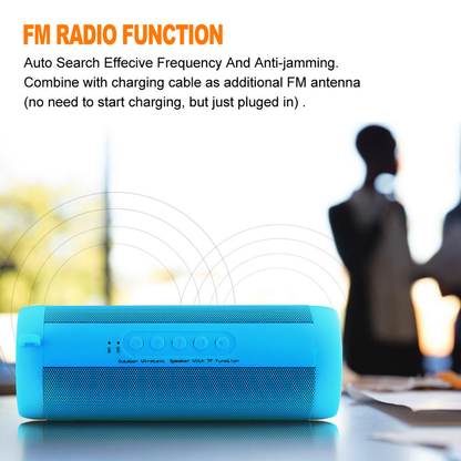 Portable Wireless Bluetooth Speaker-Black Colour