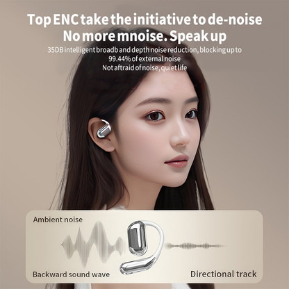 Wireless Bluetooth 5.4 Headphone Active Earphones-White