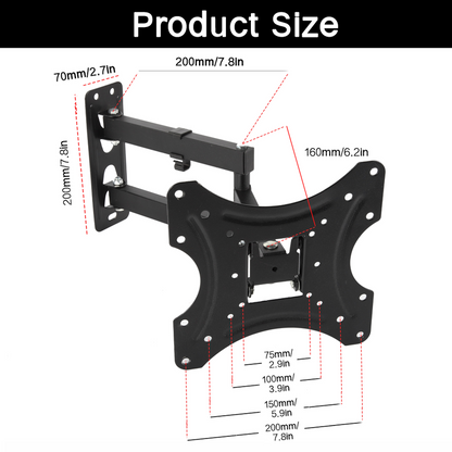 Universal TV Wall Bracket TV Stand tv Mount Full Motion Swivel Tilt LCD LED 32-80 Inch