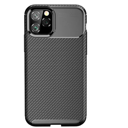 For Apple iPhone 13 Fiber Rugged Case TPU Cover,Black