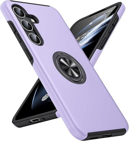 For Samsung Galaxy A56 Case with Ring Holder Kickstand Phone Case-Purple
