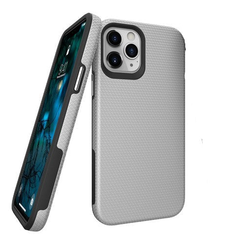 For iPhone 13 Pro Max Shockproof Case Rugged Silver Case