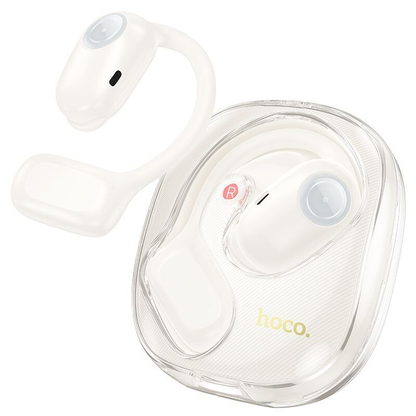 Hoco Wireless Bluetooth Ear Hook Earbuds-Milky White