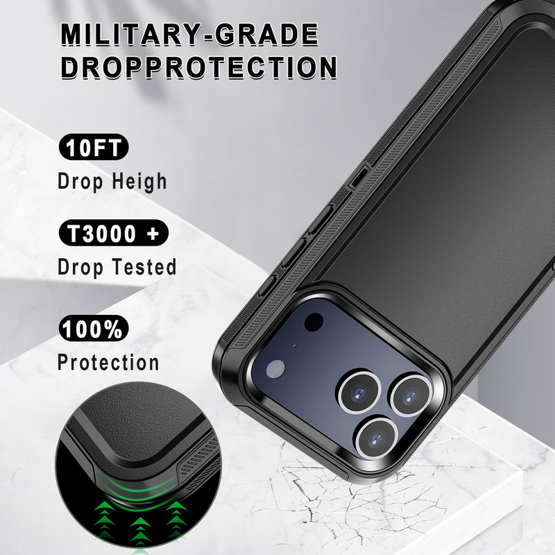 For Apple iPhone 17 Pro Heavy Duty Shockproof Case