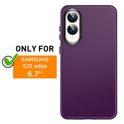 For Samsung Galaxy S25 Edge Shockproof Cover Purple