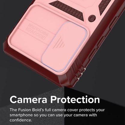 For Samsung Galaxy S21 FE Shockproof Case-Pink/Red
