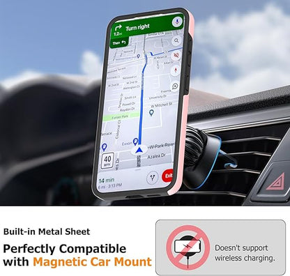 For Samsung Galaxy S21 Case with Ring Holder Kickstand Phone Case,Pink