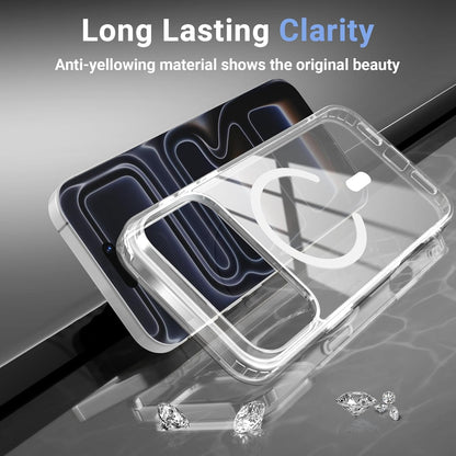 For iPhone 17 Pro Max Clear Case Magsafe Compatible