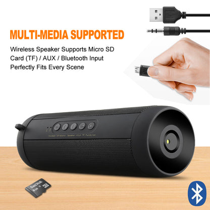 Portable Wireless Bluetooth Speaker-Black Colour