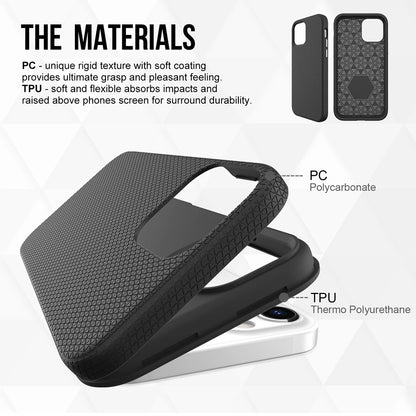 For iPhone 16 Pro Max Shockproof Case Rugged Black Case