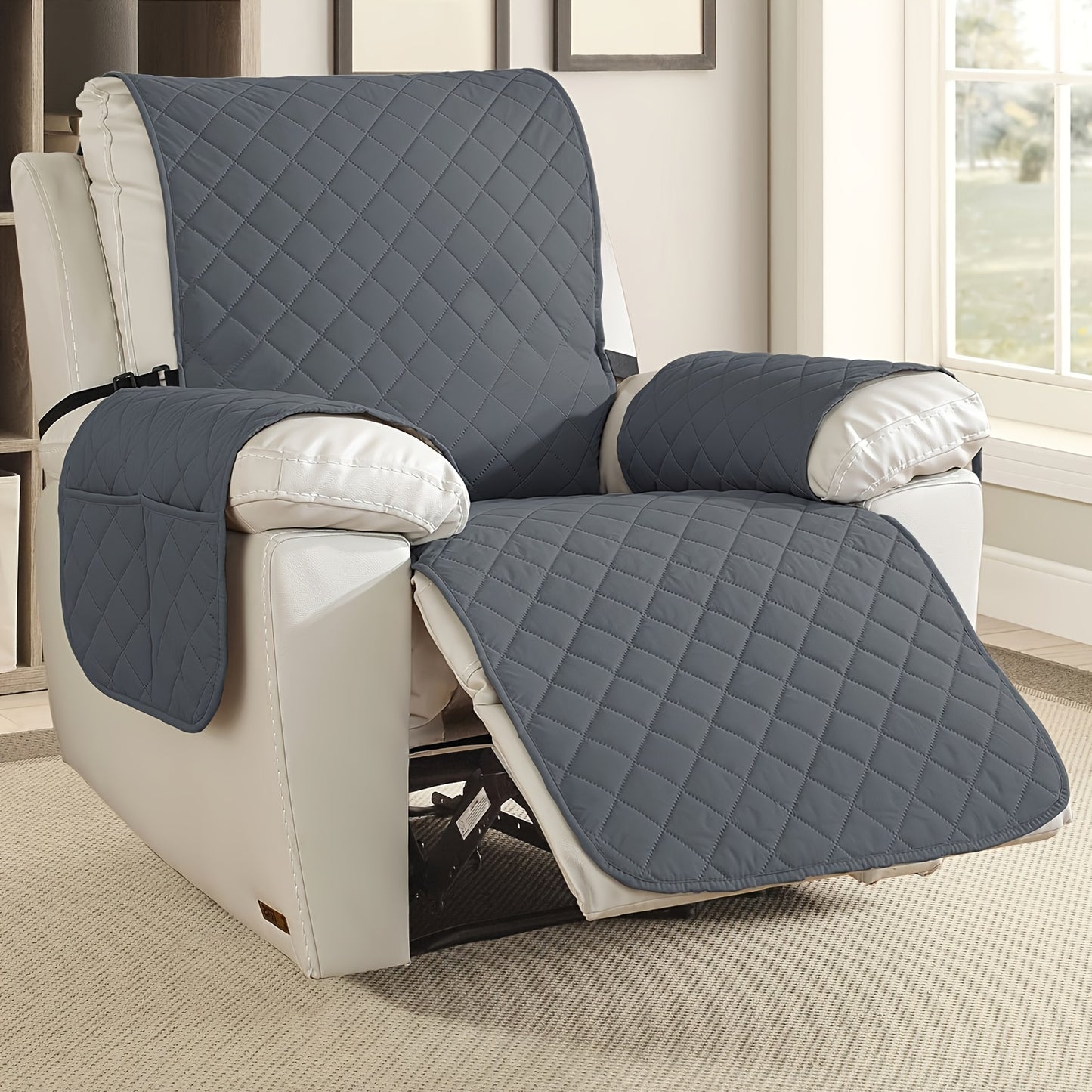 2pcs Waterproof Recliner Chair Non-Slip Cover