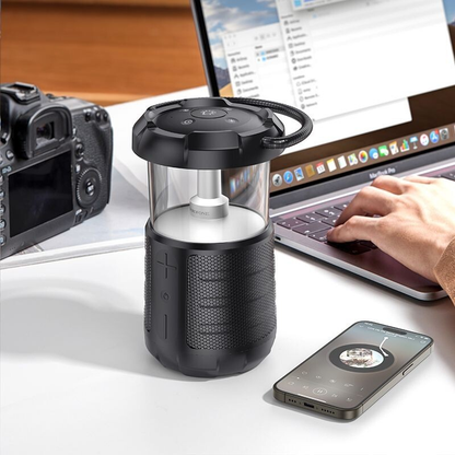 Portable Wireless Bluetooth Speaker with 2 in 1 LED Camping Light