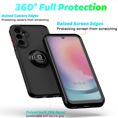 For Samsung A05s Case with Car Mount Magnetic Ring Shockproof Cove