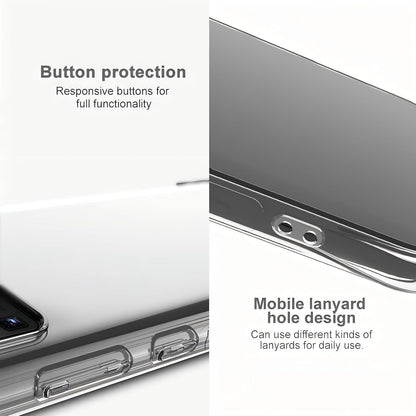 Transparent Case for Samsung Galaxy A16 5G Case Clear TPU Four Corners Soft Cover
