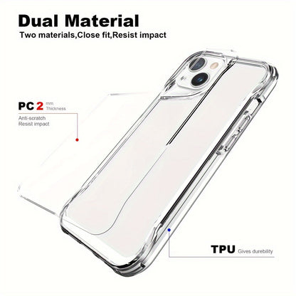 Crystal Clear Shockproof Drop Protection Phone Case For Iphone 15