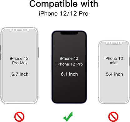 For iPhone 12/12 Pro, 6.1-Inch, Bling Sparkle Shockproof Phone Cover