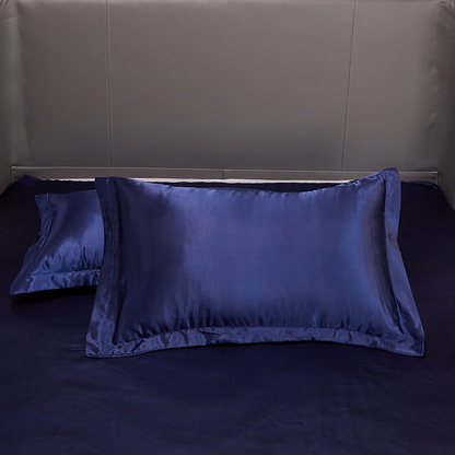 2Pcs Silk Satin Pillow Case