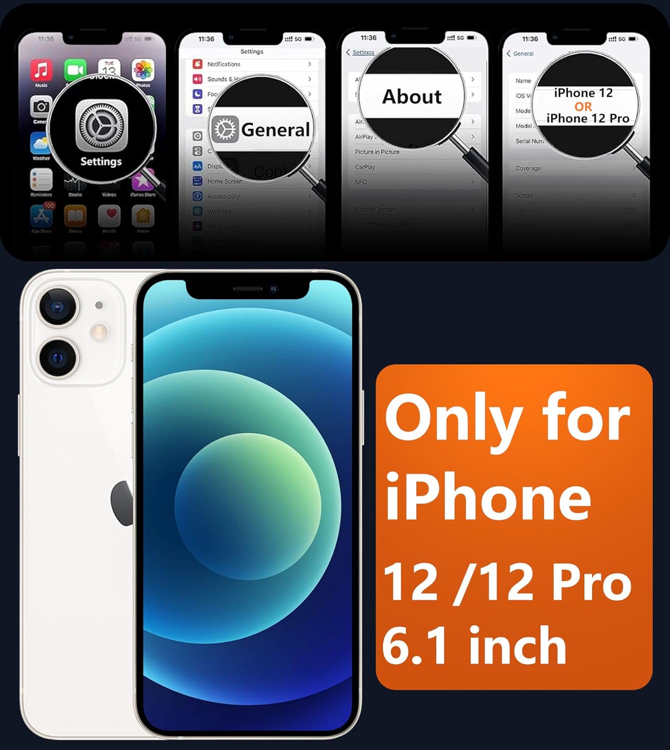 For iPhone 12 Magnetic Matte Textured  Drop Protection Slim Durable Shockproof  case