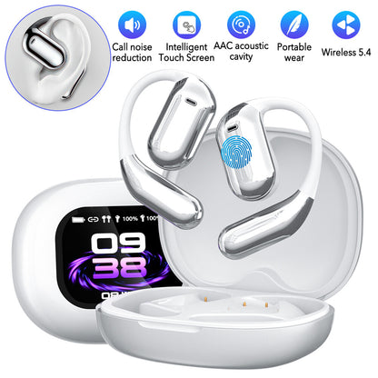 Wireless Bluetooth 5.4 Headphone Active Earphones-White
