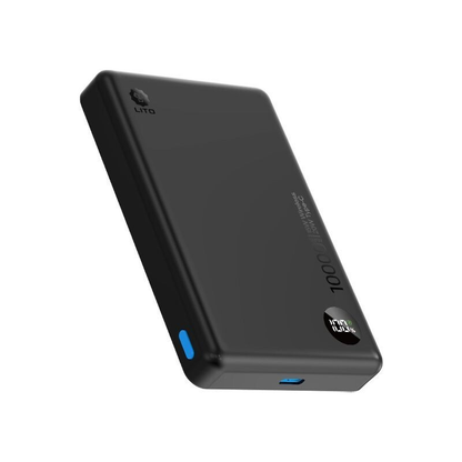 Sleek Portable 10000mAh Magsafe Fast Charge Black Power Bank