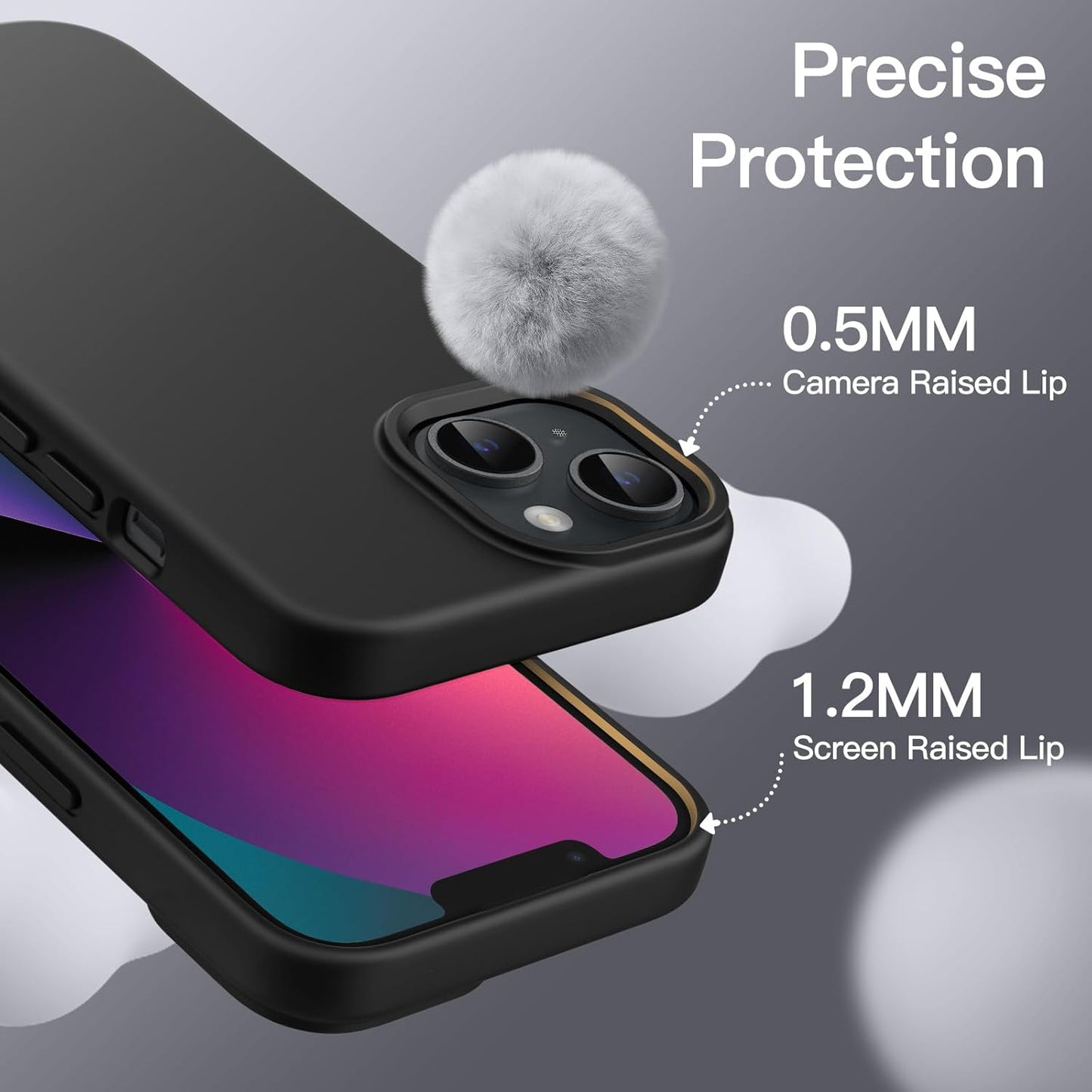 Slim Black Case for iPhone 14