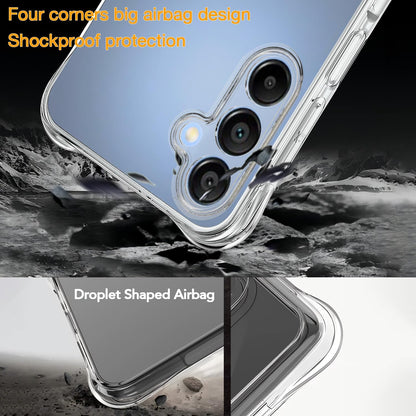 Transparent Case for Samsung Galaxy A16 5G Case Clear TPU Four Corners Soft Cover