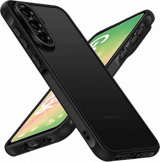 Matte Phone Case for Samsung A16  5G Shockproof Cover-Black