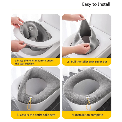 3PCS Toilet Seat Cushion Pad